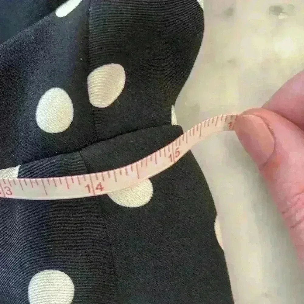 Vintage Black and white polka dot bespoke Geoffrey Beene size 6/8 - Picture 7 of 8